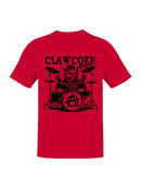 Clawcore, punk cat playing drums Women's T-shirt