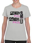 Pretty Pink Punk Aesthetic Women's T-shirt