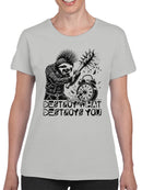 Destroy that which destroys you, lazy destroying a watch Women's T-shirt