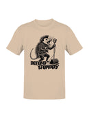 Defund stupidity, opossum with punk style singing rock metal Women's T-shirt