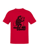 Defund stupidity, opossum with punk style singing rock metal Women's T-shirt