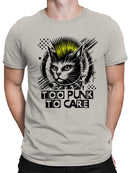 Punk Cat with Neon Mohawk Men's T-shirt