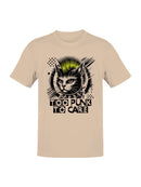 Punk Cat with Neon Mohawk Men's T-shirt