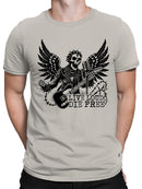 Rocker Skull with Wings Men's T-shirt