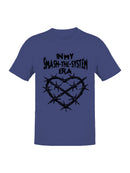 In my smash the system era, dark heart Men's T-shirt