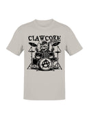 Clawcore, punk cat playing drums Men's T-shirt
