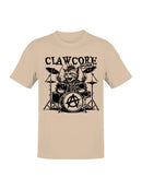 Clawcore, punk cat playing drums Men's T-shirt