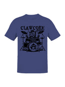 Clawcore, punk cat playing drums Men's T-shirt
