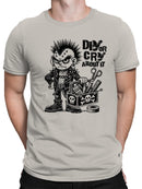 Punk Rock DIY Cartoon Character Men's T-shirt