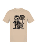 Punk Rock DIY Cartoon Character Men's T-shirt