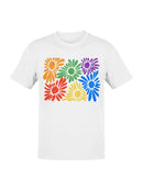 Vibrant Floral Kaleidoscope Men's T-shirt