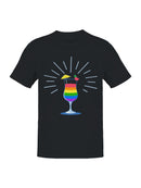 Vibrant Rainbow Cocktail Delight Men's T-shirt