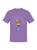 Vibrant Rainbow Cocktail Delight Men's T-shirt
