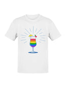 Vibrant Rainbow Cocktail Delight Men's T-shirt