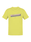 Colorful Hello with Stars Men's T-shirt