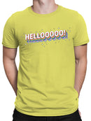 Colorful Hello with Stars Men's T-shirt
