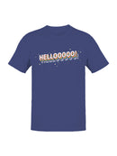 Colorful Hello with Stars Men's T-shirt