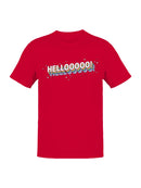 Colorful Hello with Stars Men's T-shirt