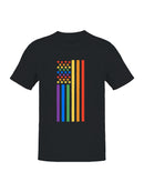 Rainbow Flag with Stars Men's T-shirt