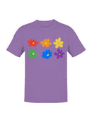 Colorful Doodle Flower Collection Women's T-shirt