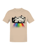 Fluffy Cat on Rainbow Path Women's T-shirt