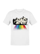 Fluffy Cat on Rainbow Path Women's T-shirt