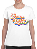 Celebrating Love with Pride Colors Women's T-shirt