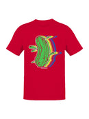 Officially Licensed Van Holten Pickles Vibrant Pickle with Rainbow Splash Men's T-shirt