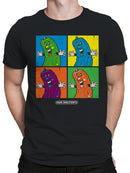 Officially Licensed Van Holten Pickles Vibrant Cartoon Pickle Characters Men's T-shirt