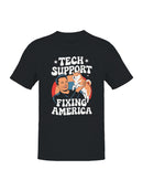 Tech Support with a Canine Friend Men's T-shirt