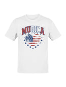 Patriotic Heart Design Men's T-shirt