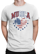 Patriotic Heart Design Men's T-shirt