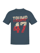 Trump 47 Flag-Themed Design Men's T-shirt