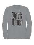 Dark Gothic Typography Design Men's Sweatshirt