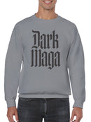 Dark Gothic Typography Design Men's Sweatshirt