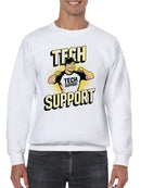 Tech Support Hero Poster Men's Sweatshirt