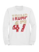 Trump 47 Flag-Themed Design Men's Sweatshirt