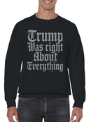 Bold Political Statement Design Men's Sweatshirt