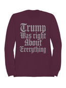 Bold Political Statement Design Men's Sweatshirt