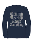 Bold Political Statement Design Men's Sweatshirt