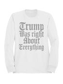 Bold Political Statement Design Men's Sweatshirt