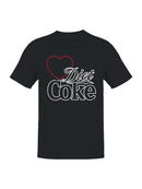 I Love Diet Coke Neon Heart Graphic Men's T-shirt