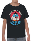 Officially Licensed Tootsie Roll Tootsie Pops Owl Youth's T-shirt