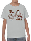 Officially Licensed Tootsie Roll Classic Quiz Youth's T-shirt