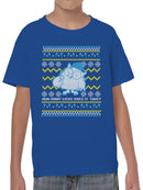 Officially Licensed Tootsie Roll Funny Owl Ugly Christmas Youth's T-shirt