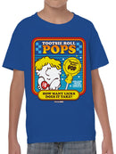 Officially Licensed Tootsie Roll Tootsie Roll Pops Graphic Youth's T-shirt