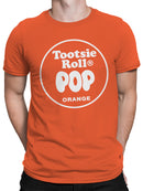 Officially Licensed Tootsie Roll Tootsie Roll Pop Orange  Men's T-shirt