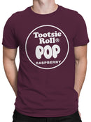 Officially Licensed Tootsie Roll Raspberry Tootsie Pop Men's T-shirt