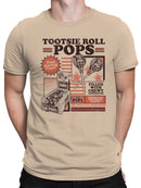 Officially Licensed Tootsie Roll Tootsie Roll Pops Poster Art Men's T-shirt