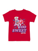 Officially Licensed Blow Pop Cherry Blow Pop Art Youth's T-shirt